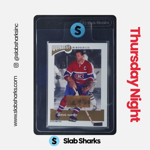 2002 IN THE GAME VINTAGE MEMORABILIA GAME-USED RELIC DOUG HARVEY