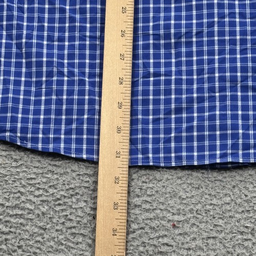 Untuckit Shirt Mens 3XL Plaid Relaxed Fit Button Down Long Sleeve Stretch Nylon - Picture 8 of 9