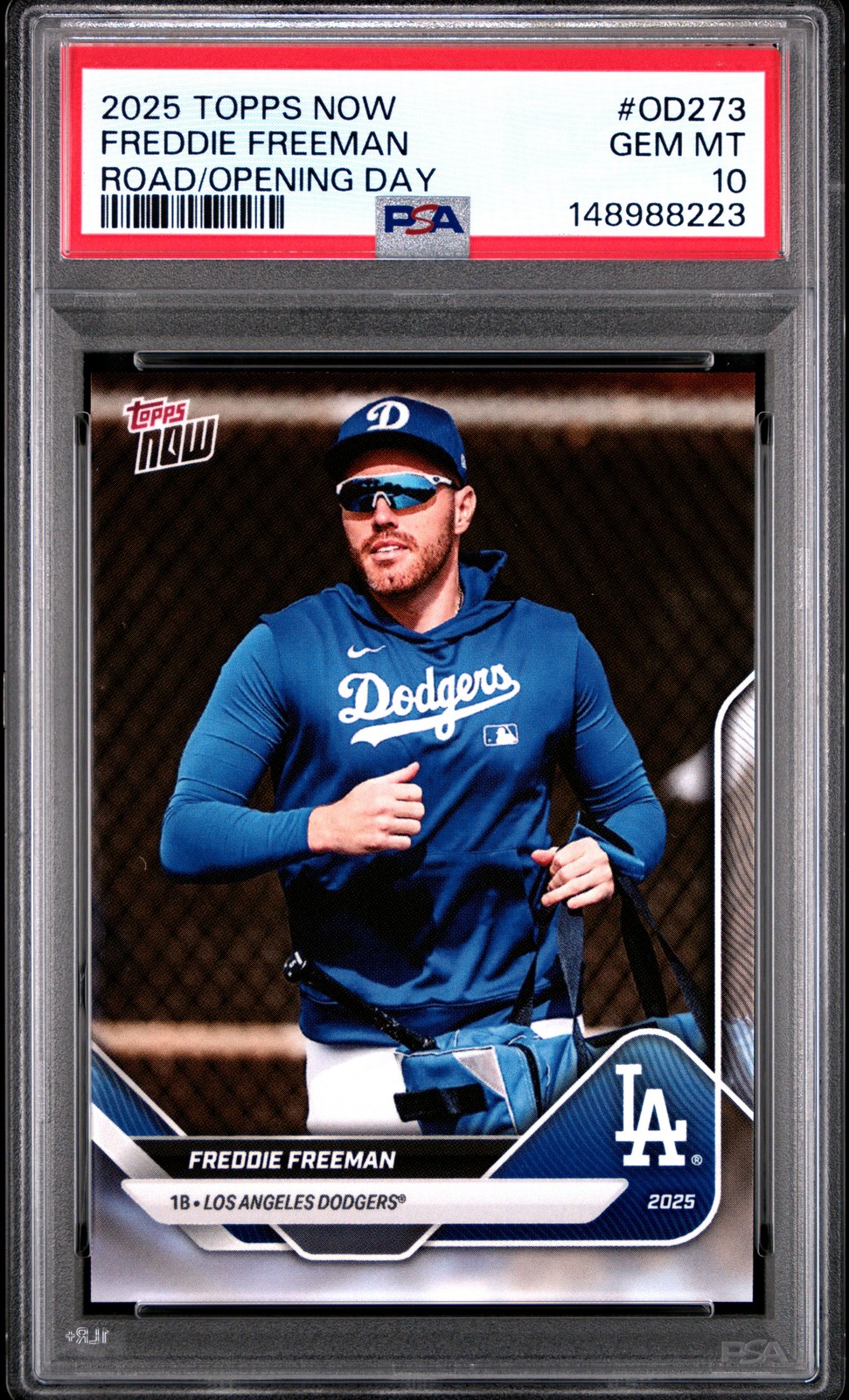2025 TOPPS NOW ROAD TO OPENING DAY #OD273 FREDDIE FREEMAN PSA 10