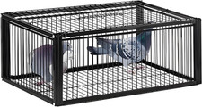 Pigeon Trap Cage, One-Way Entrance Escape-Proof Bird Traps, Easy to Install Outd