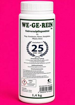 1,4 kg We-ge-rein -  Wege Rein  - Universalpflegemittel  Steinreiniger