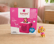 Pink Tonies Toniebox Starter Set + Skye Paw Patrol Figure Bundle New