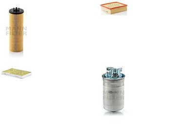 MANN-FILTER Inspektionspaket Filtersatz XL Leitungsfilter Filtereinsatz für AUDI
