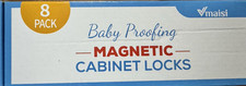 Vmaisi Magnetic Cabinet Locks 8 Pack Baby Proofing Model X0040DPDVD