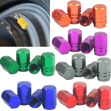 4pcs Aluminum Car Tire Valve Caps Tyre Valve Stem Cover Air Dust Wheel Rim Cap