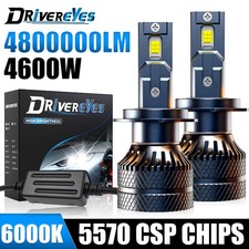 H7 H4 LED Headlights CANBUS H11 H8 9005 9006 4800000LM Turbo Car Lamp 6000K 2Pcs
