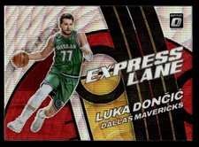 Luka Doncic 2021-22 Donruss Optic #7 Express Lane Red Wave