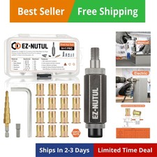 Rivet Nut Installation Tool Set Flat Head Rivnut Threaded Insert Nut Kit SAE ...