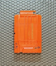 Nerf N-Strike Elite 6 Round Dart Gun Ammo Clip Magazine Orange Clear Side