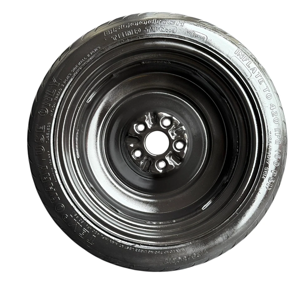 06-08 Lexus IS250 Emergency Spare Tire Compact Donut 5x100 Wheel T125/70D17 OEM - Image 3 of 4