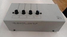 LUXMAN AS-4III Line Selector RCA Input Switch Box Silver Audio Component Japan
