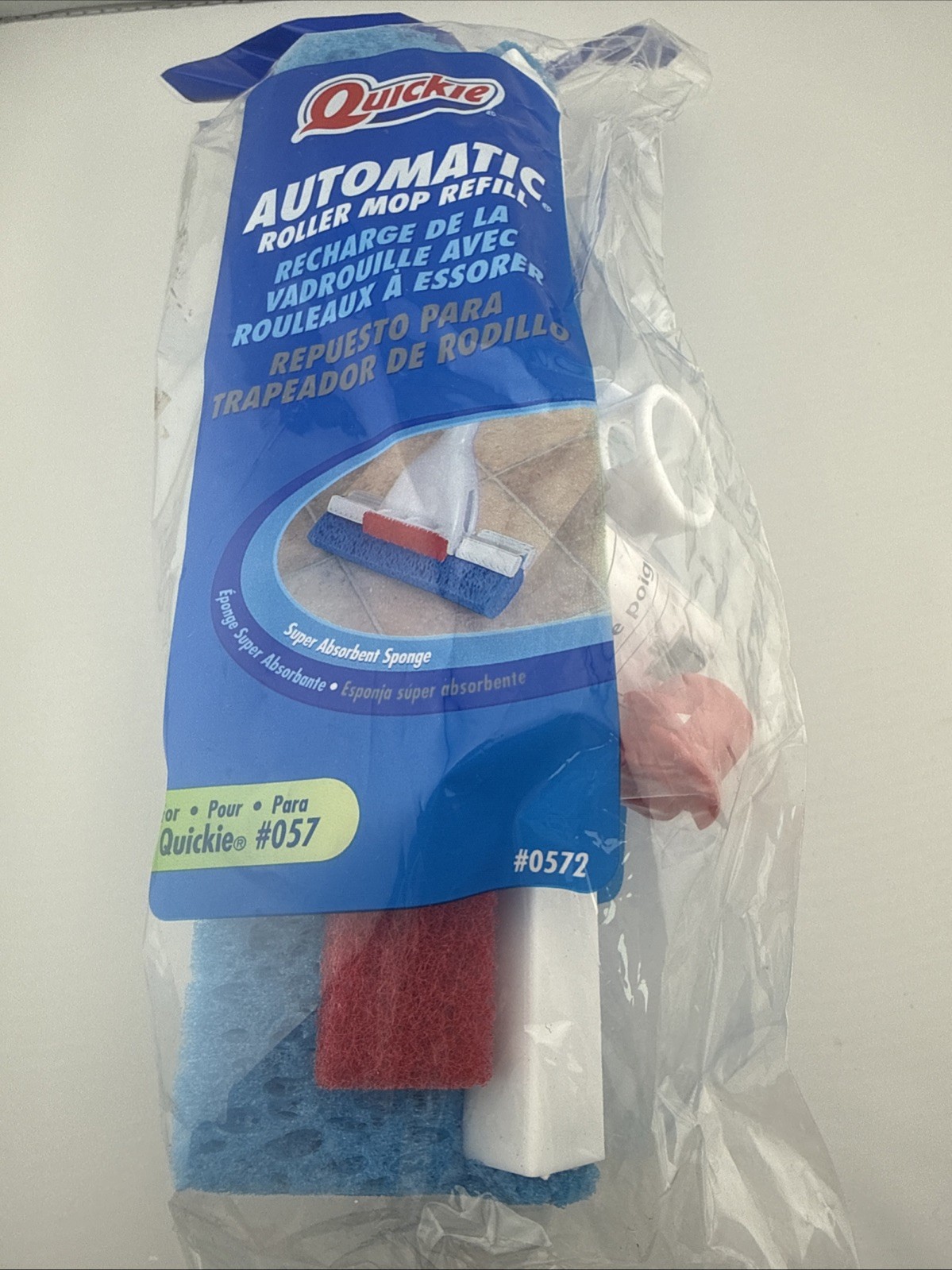 Quickie Automatic Roller Mop Refill Type R Sealed #0572 NEW 