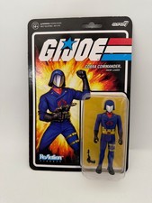 SUPER7 G.I. Joe Cobra Commander Toy Colors ReAction Figure 3.75  NEW