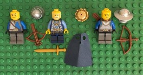 LEGO King's Knight Armor Minifigure Lot x3 Castle 70404