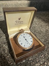 Vintage 14k Gold filled Dennison Waltham pocket watch