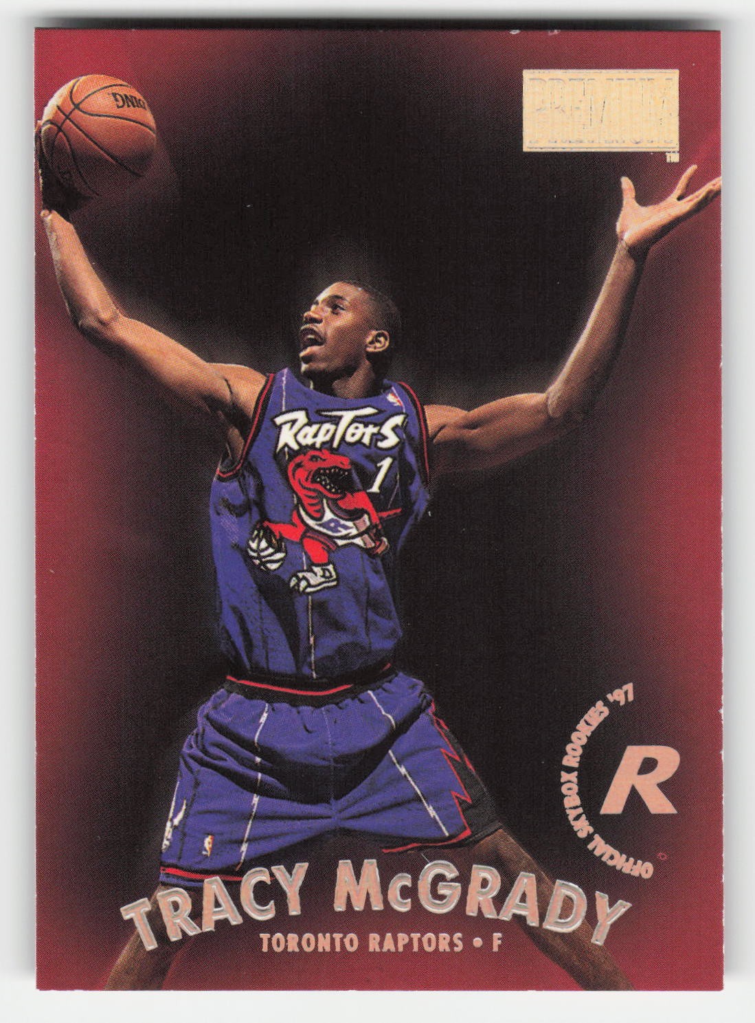 1997-98 SkyBox Premium #79 Tracy McGrady Rookie Raptors 