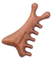 4 in 1 Sandalwood Gua Sha Massager Wooden Scalp Comb, Trigger Point Meridians...