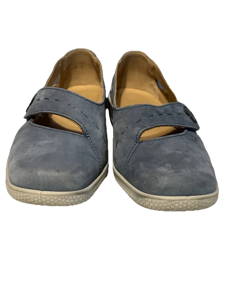 Lo último Para Mujer Azul Cuero Suave Mary Jane Concepto Confort Zapatos Talla 9.5. Foto 2 de 4