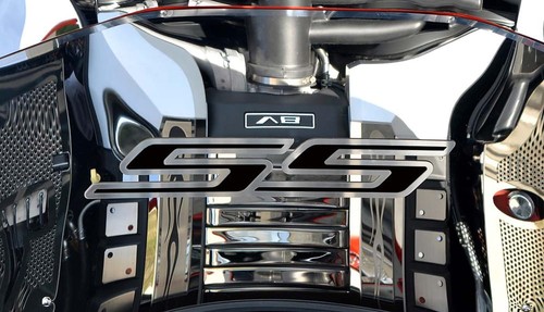 Hood Emblem Black "SS" fits 2010-2020 Chevy Camaro RS