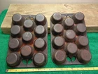 2pc pair! Vintage Cast Iron Griswold Muffin Pans Heavy Made in U.S.A. 11 cups ea
