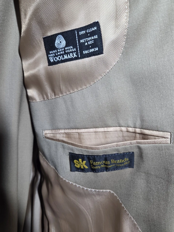 lauren ralph lauren 2 изделия костюм желтовато-коричневый куртка 48R брюки 43 R - Изображение 4 из 4