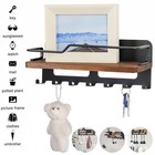 Schlüsselbrett mit ablage, Schlüsselboard, Schlüsselablage Holz, schlüsselkasten