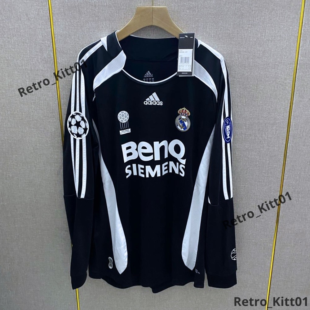David Beckham #23 Real Madrid jersey 2006/2007 Long Sleeve Black