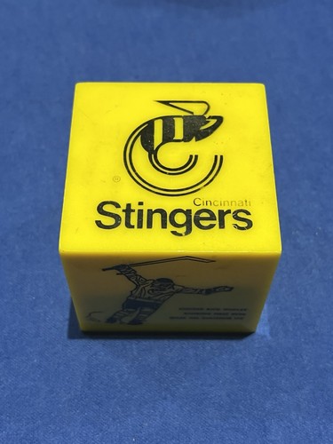 Vintage 1970’s Cincinnati Stingers Hockey Paperweight WHA