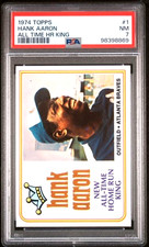 1974 Topps #1 HANK AARON All Time HR King PSA 7 NM