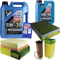 Mann Inspektionspaket 6L Liqui Moly Longtime 5W-30 FüR Audi A4 Avant 2.5 TDI