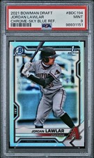 2021 Bowman Draft - Jordan Lawlar - Sky Blue Refractor - PSA MINT 9