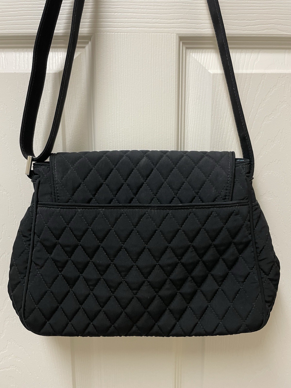 Vera Bradley Solid Black Fold Over Crossbody Shou… - image 2