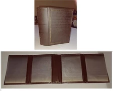 Photo Album Vinyl Fold Out Book 112 Pictures 3.5"X5" Holder STORAGE ORGANIZER