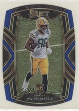 2020 Panini Select Club Level Blue Prizm Die-Cut Malik Taylor #282 0bt4