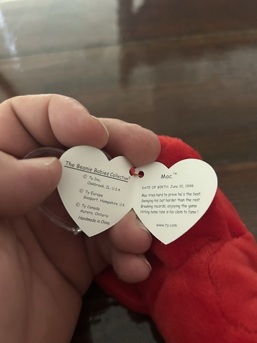 Ty Beanie Babies Mac The Cardinal Plush Toy - Picture 2 of 7