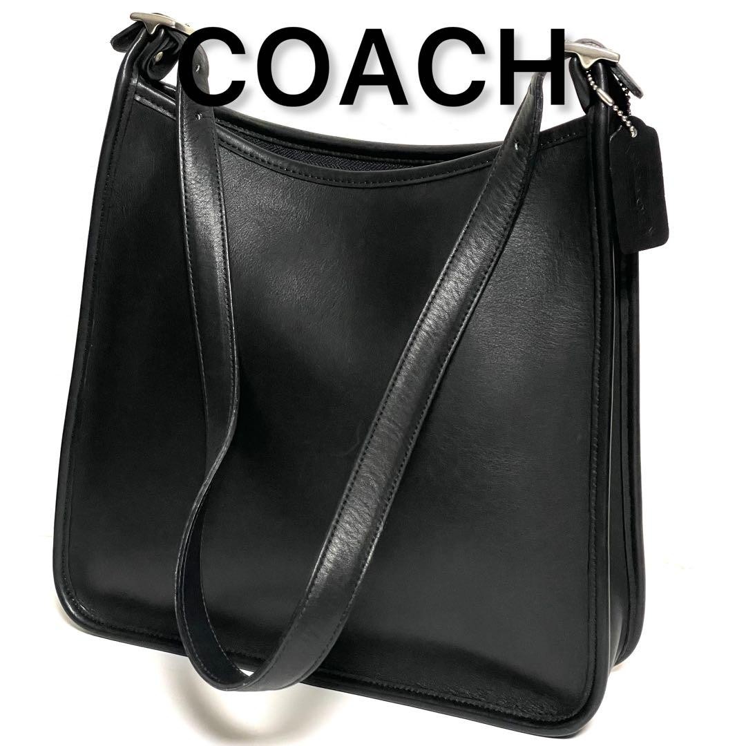 Vintage Coach Andrea 9073 Black Leather Shoulder Bag