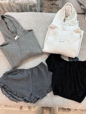 Brandy Melville John Galt Sweatshirt, Sweater Top and Shorts  One Size Lot of 4