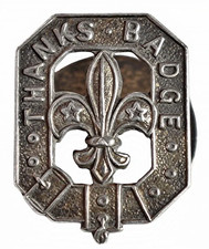 Vintage Old Boy Scouts Hallmarked Silver 'With Thanks' Award Lapel Brooch Badge