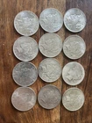 Lot Of 12 Peace Silver Dollars 1922-1924 $1 US Coin 90 percent Silver ￼