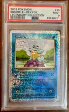 2002 POKEMON LEGENDARY COLLECTION #95 SQUIRTLE REVERSE HOLO PSA 9