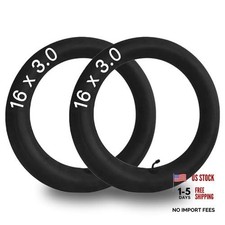 2 Pack 16x3.0 Inner Tube 16 Inch Bike Tube with Bent Valve Stem Replacement