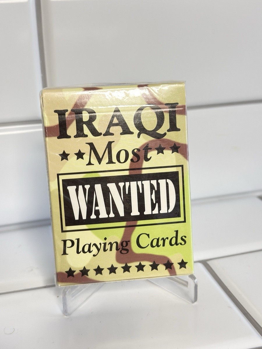 2003 Iraqi Most Wanted Playing Cards Military Iraq Saddam Liberty