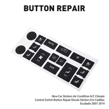 For 2007-2014 CADILLAC NAVIGATION RADIO BUTTON REPAIR DECAL STICKERS REPLACEMENT