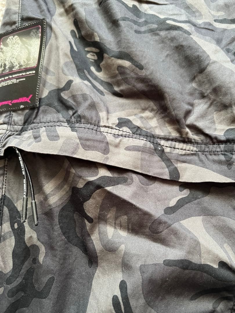AAPE BY A BATHING APE 2way Camouflage Tapered Pants Gray M Waist 86cm thumbnail 3