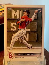 2022 Topps Jarren Duran Rookie Image Variations #187