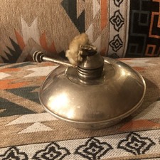 Antiq,unique Silver Plated Spirit Alcohol Burner or oil lamp,Base:3.5 “,3” Tall.