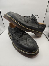 Dr Doc Martens 3989 Leather Wing Tip Brogues Made In England Size 10 Mens VTG