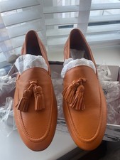 Mode In Pelle Leather Loafers Size 6 Brand New