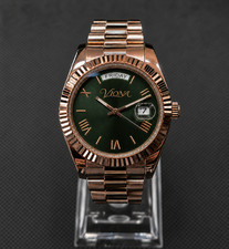 VIONA Automatic Watch Green Dial Rose Gold To...