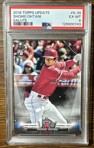 SHOHEI OHTANI 2018 TOPPS UPDATE SALUTE S-39 ROOKIE (RC)   PSA 6  EX-MINT 💥⚾💥🐐